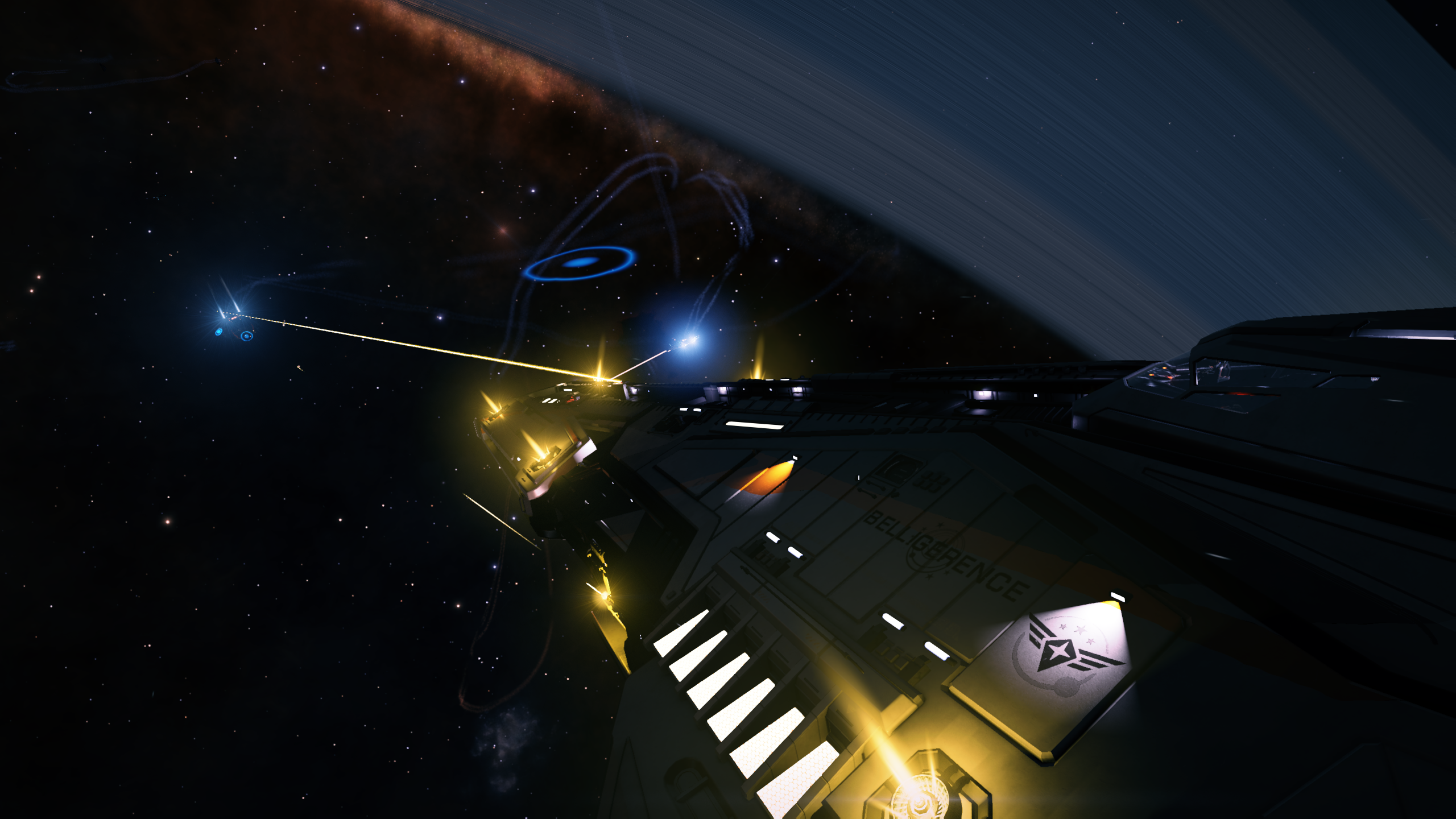 Federal Corvette in combat